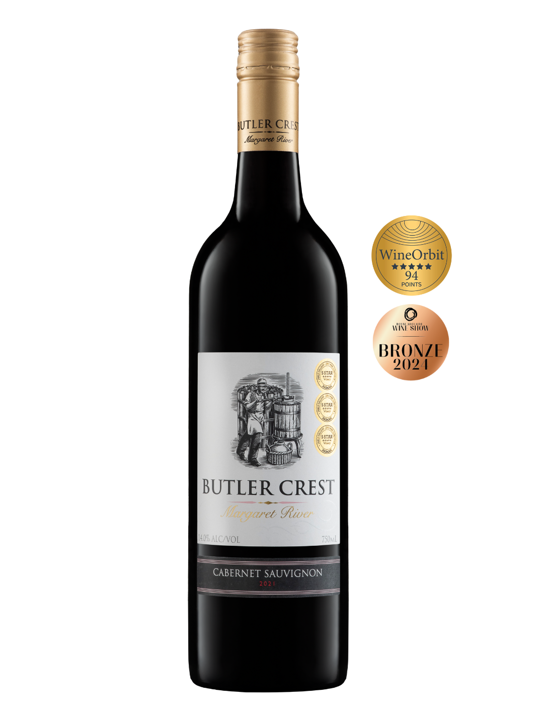 Image of Butler Crest Cabernet Sauvignon Wine from Margaret River Western Australia by Greenpiper Wines