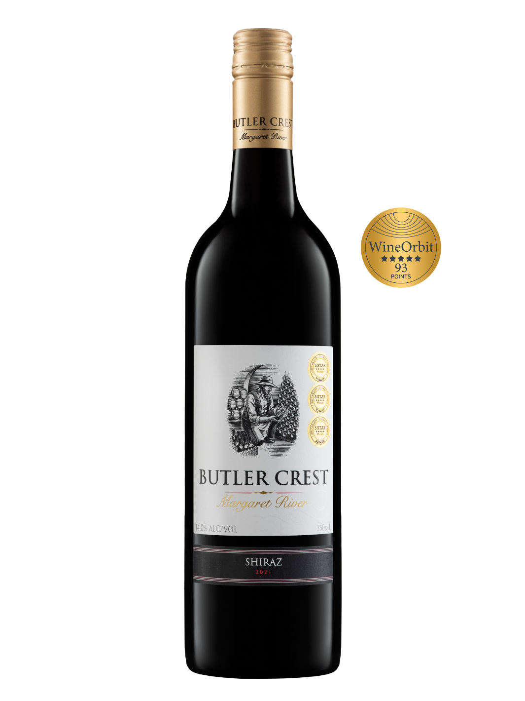 Image of Butler Crest Shiraz Wine from Margaret River Western Australia by Greenpiper Wines