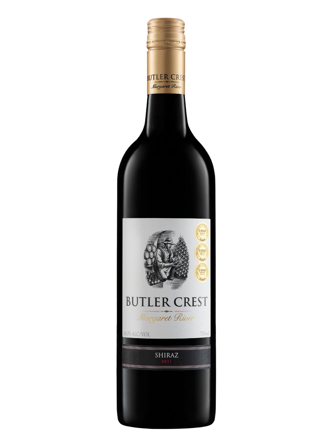 Image of Butler Crest Shiraz Wine from Margaret River Western Australia by Greenpiper Wines